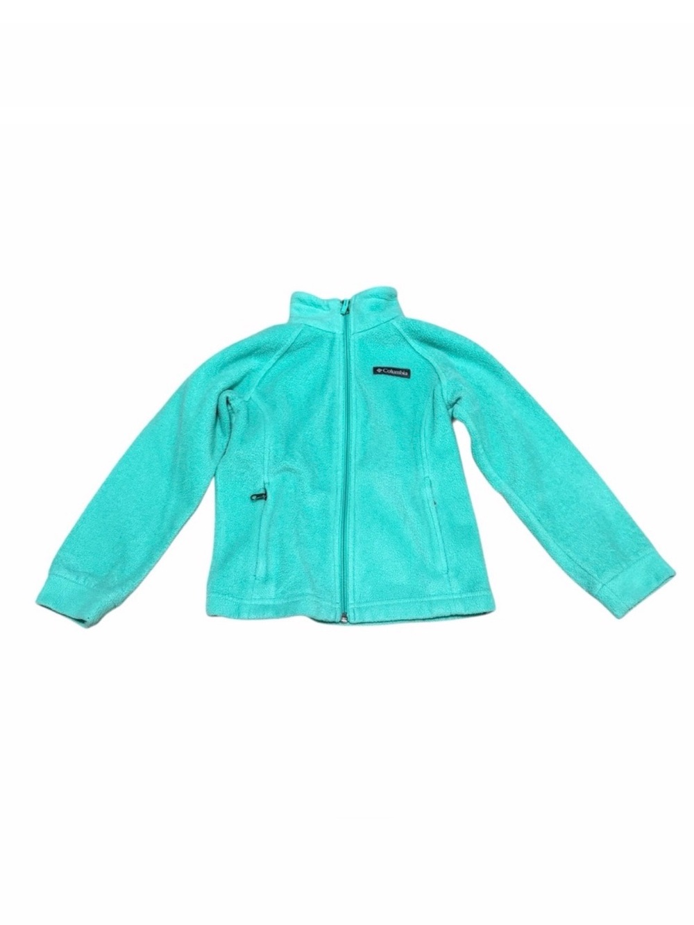 Columbia Girls Benton Springs Full-Zip Fleece Jacket | Seafoam Green |‎ Size XS